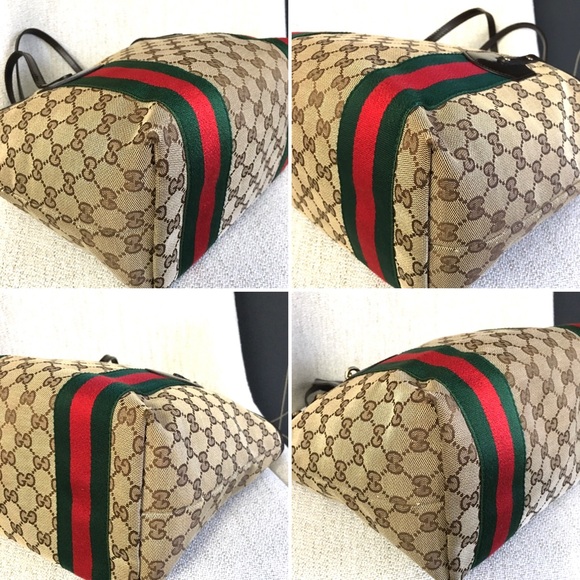 Authentic Gucci Sherry Line tote bag brown monogram canvas - Picture 11 of 16